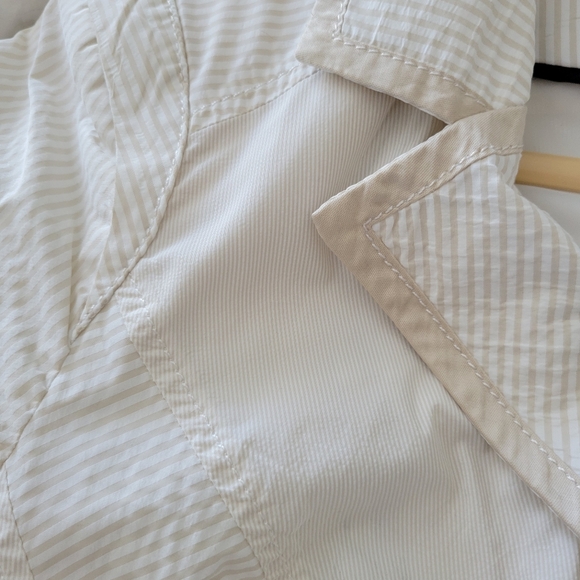 Crista White /Beige Spring Jacket NWOT Germany Size 14 Lined Zip Front - Picture 8 of 10